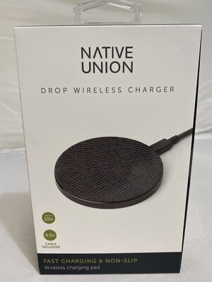 Native Union Drop Wireless Charger-Slate DROP-GRY-FB-V2