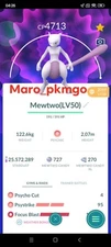 Pokemon Mewtwo LV50 3moveset (Psystrike) in 2019 - TRA'DE Lucky guaranteed GO