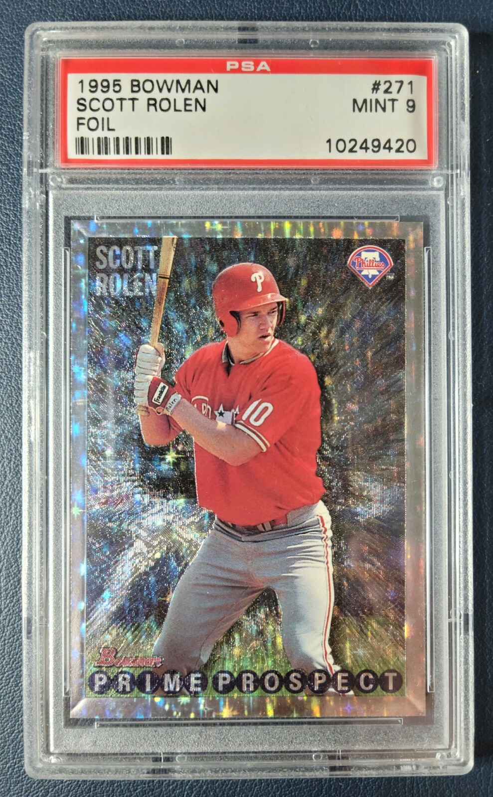 SCOTT ROLEN 1995 Bowman Silver Foil Rookie PSA 9