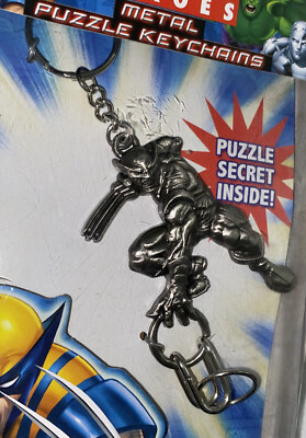 NEW*Collector Series Marvel Heroes*METAL PUZZLE KEYCHAIN*WOLVERINE