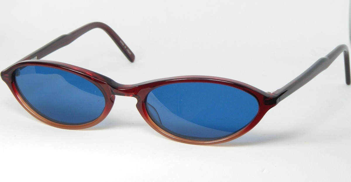 EYEVAN Kiss HL BURGUNDY GRADIENT SUNGLASSES GLASSES W/ BLUE LENS