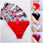 6-12 Bikini Cheeky Sexy Love Panties High Waisted Cotton Panties Underwear S-XL