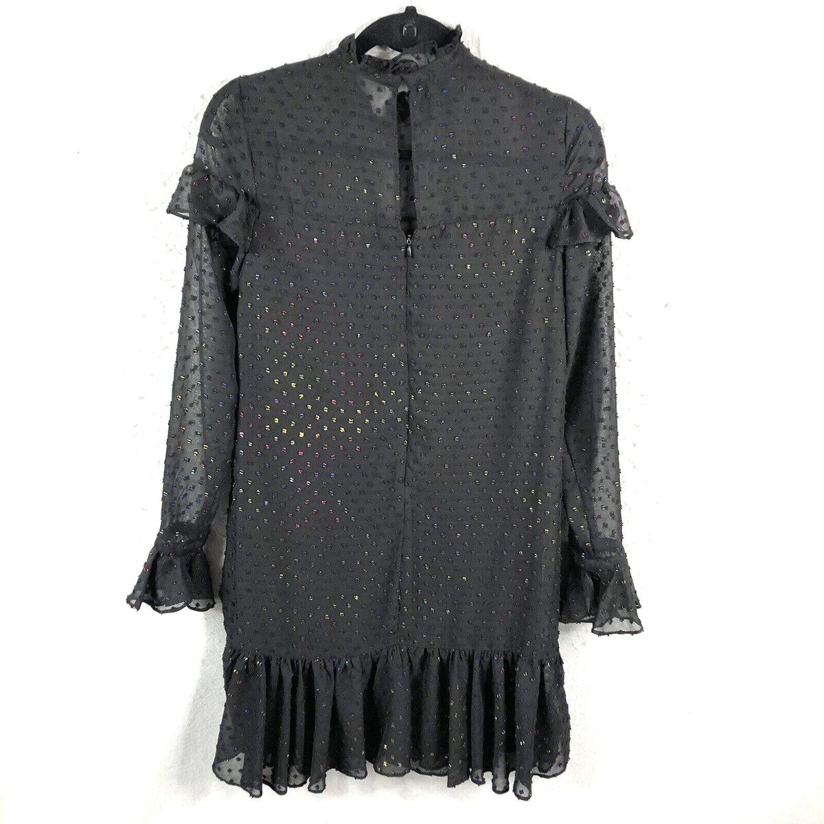 betsey johnson black ruffle dress Women's Dark Dahlia Dress in Black | Size Medium main image 1