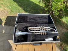 Vintage Vincent Bach Mercedes II Silver Trumpet W/ Hardshell Case FREE SHIPPING