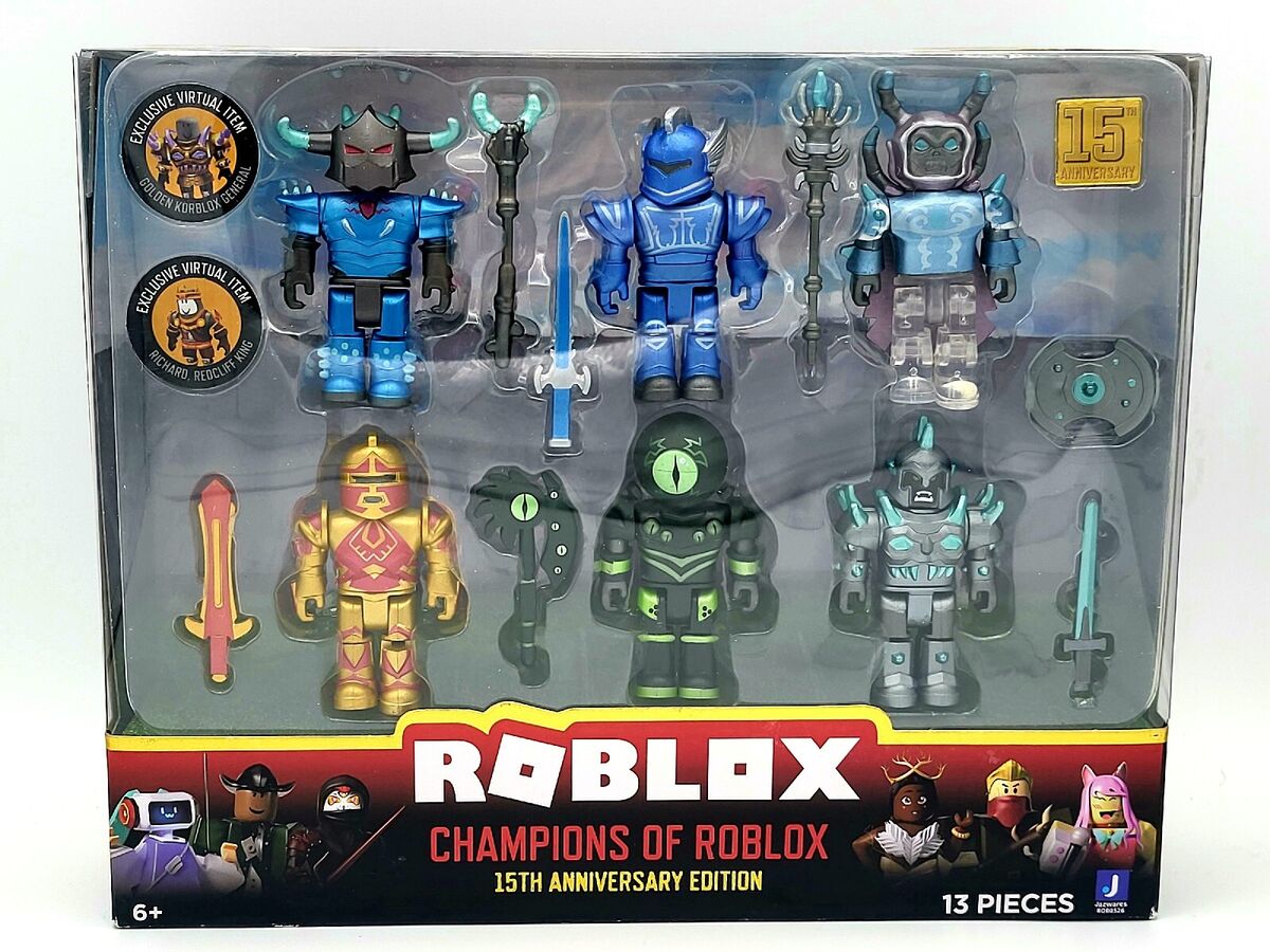 Roblox action figure Champions of Roblox Korblox Deathspeaker blue