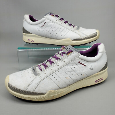 ECCO Golf Shoes Womens Sz EUR 41 US 10 - 10.5 Yak Leather Biom Natural Motion