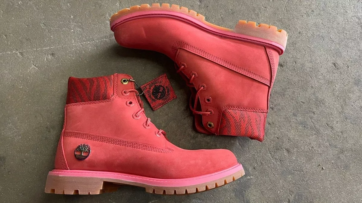 Dark pink timberlands hotsell