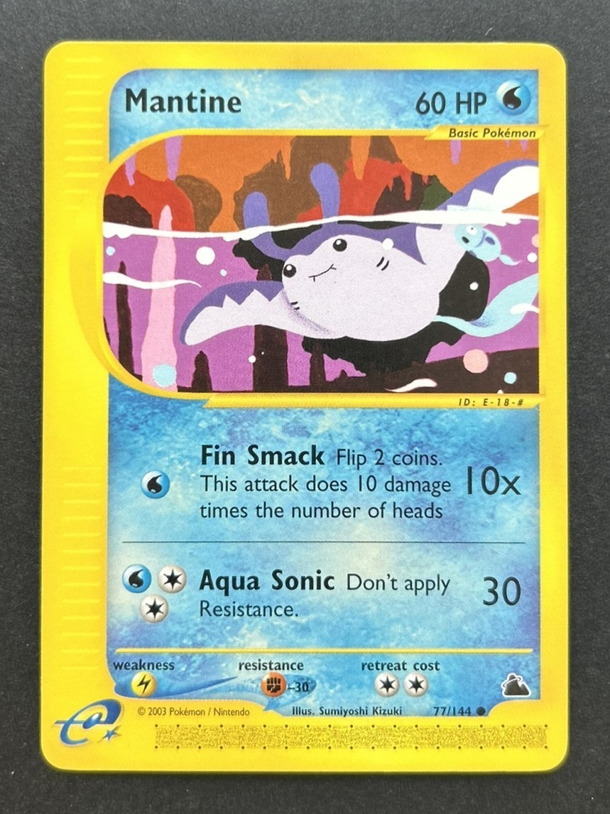 Pokemon Skyridge - Mantine 77/144 Non Holo LP