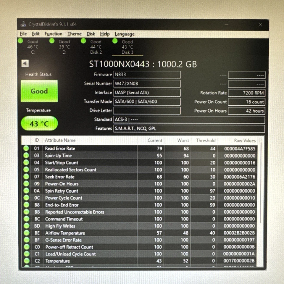 Dell ST1000NX0443 1TB 2.5in 7.2K RPM 12Gbps SAS Hard Drive 08DN1Y - Image 3 of 3