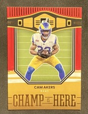 2022 Panini Donruss Cam Akers CIH-06 Red The Champ Is Here - Los Angeles Rams