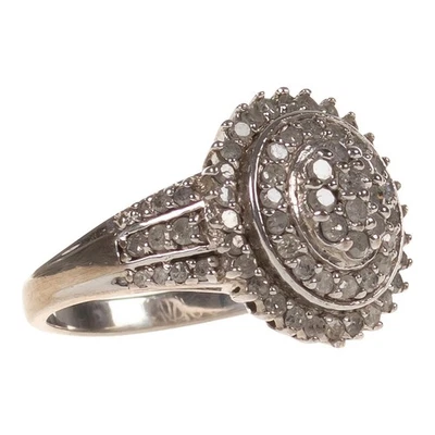 Damen Ring Silber 925 mit 0,91 ct. Diamanten Gr. 57/18,1 mm (D3840) - Bild 1 von 4
