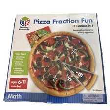 Learning Resources Pizza Fraction Fun Game Math Fractions NEW Factory Sealed