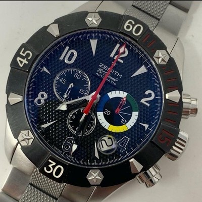 ZENITH Classic Chrono Aero El Primero Automatic Watch with Open Caseback  Used
