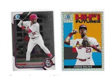 Jordan Walker  - 2022 Bowman Chrome (1) & HiFI Futures (1)  - RC - Cardinals