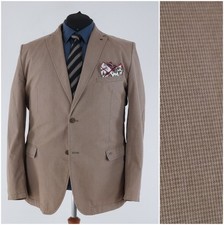 Mens CAMEL ACTIVE Blazer 50R US Size Check Cotton Sport Coat Travel Jacket