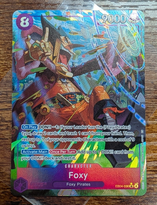 Foxy EB04-036 OP14 Alternate Art Azure Sea's Seven One Piece Card