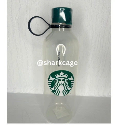 Siren Reusable Clear Plastic Water Bottle 24oz Original Starbucks