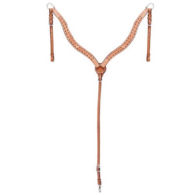 SS COMFYTACK Western Leather Horse Breast Collar Tan