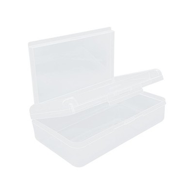Ykimok Large Capacity Clear Pencil Box, 100.57 cubic inches,
