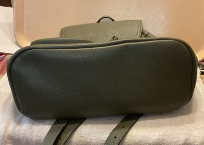 Coach Pennie Backpack #6145 Dark Green Pebbled Leather NWOT 