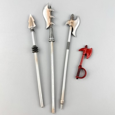 Masters Of The Universe Classics Halberd, Axe, Spear Weapons Lot MOTU Matty 2010