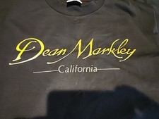 Vtg. Dean Markley California Promo Guitar T Shirt 90s USA NOS XL Captain's T's