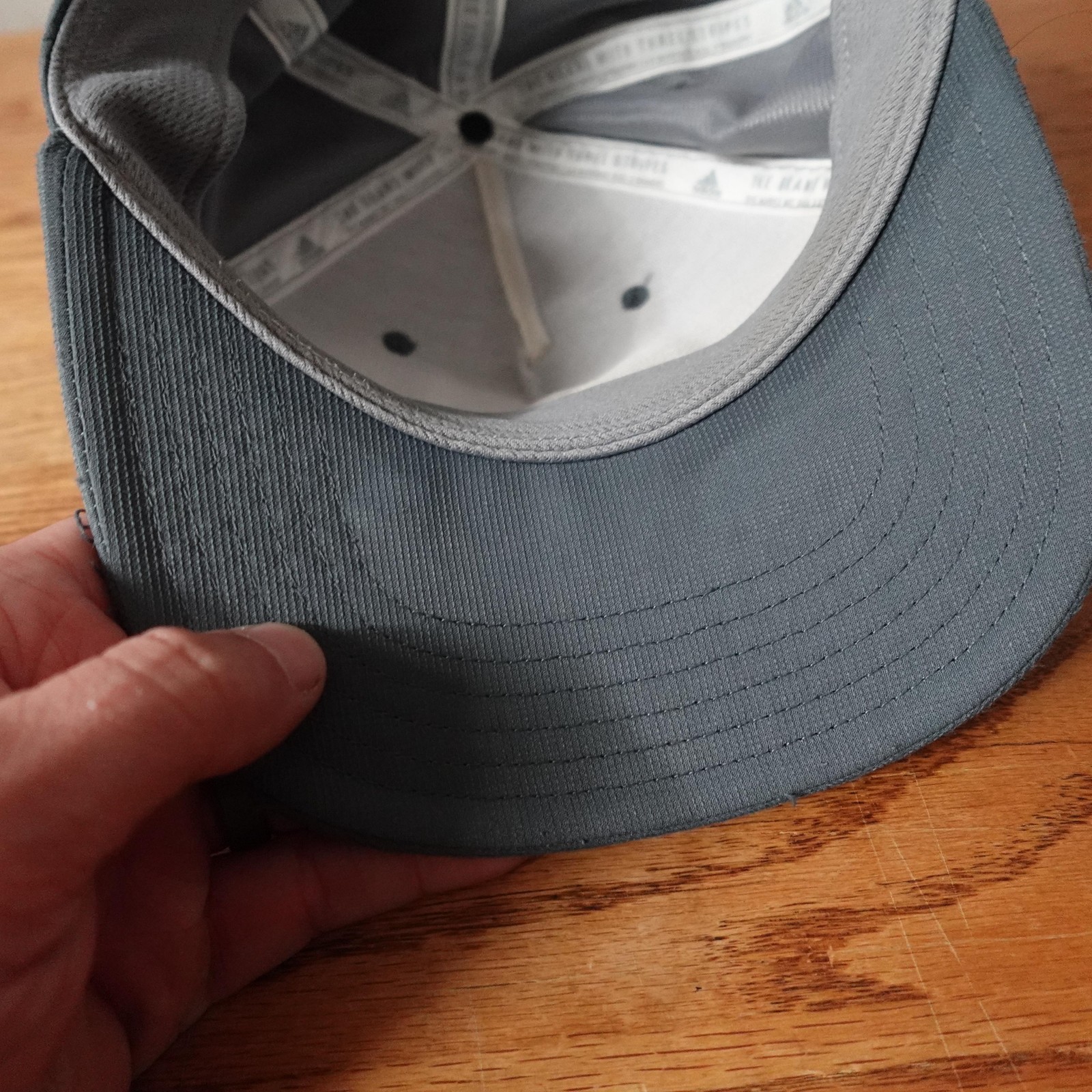 Adidas Hat Cap Strap Back Gray Patch Athletic Cas… - image 8