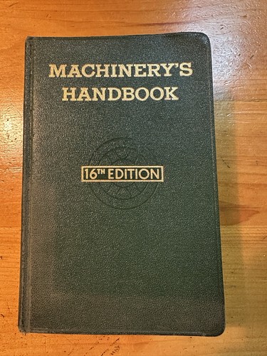 Manuale Macchinari Sedicesima Edizione Thumb Index 1959 by The Industrial Press - Foto 1 di 10
