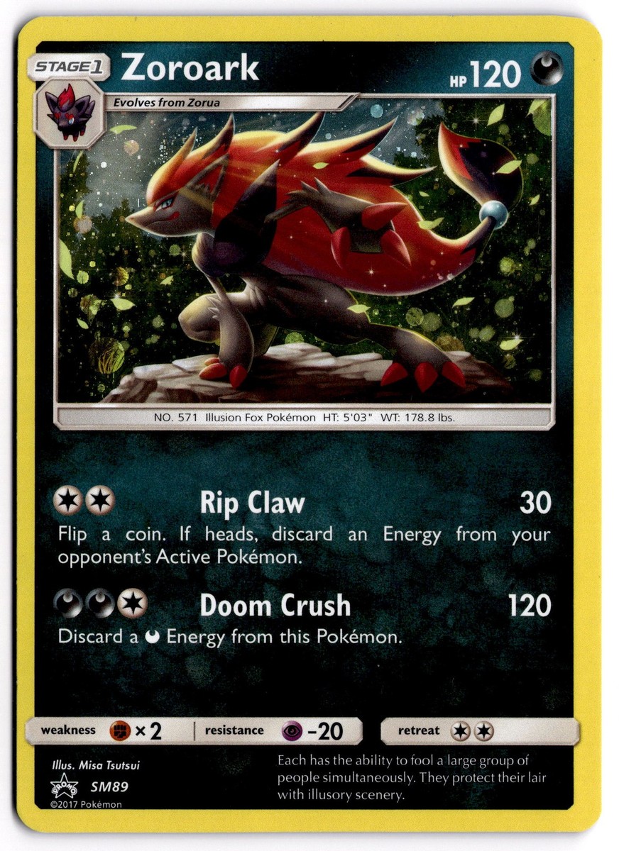 Pokemon TCG Zoroark SM89 Black Star Promo Cosmos Holo NM | eBay