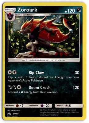 Pokemon TCG Zoroark SM89 Black Star Promo Cosmos Holo NM | eBay
