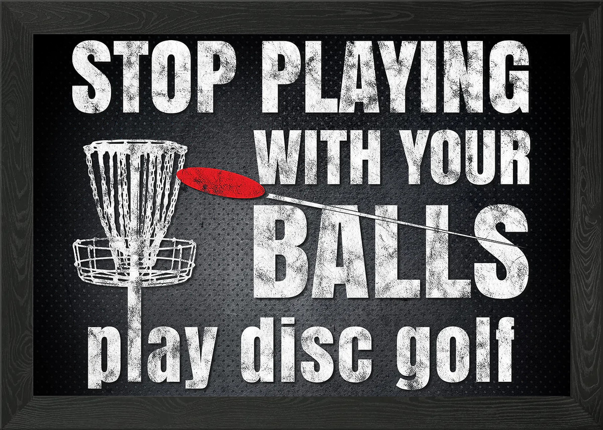 Stop Playing Balls Gerahmtes Wandbild Poster Leinwanddruck Bild