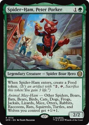 Spider-Ham, Peter Porker 114 R Marvel's Spider-Man Magic: The Gathering NM/M