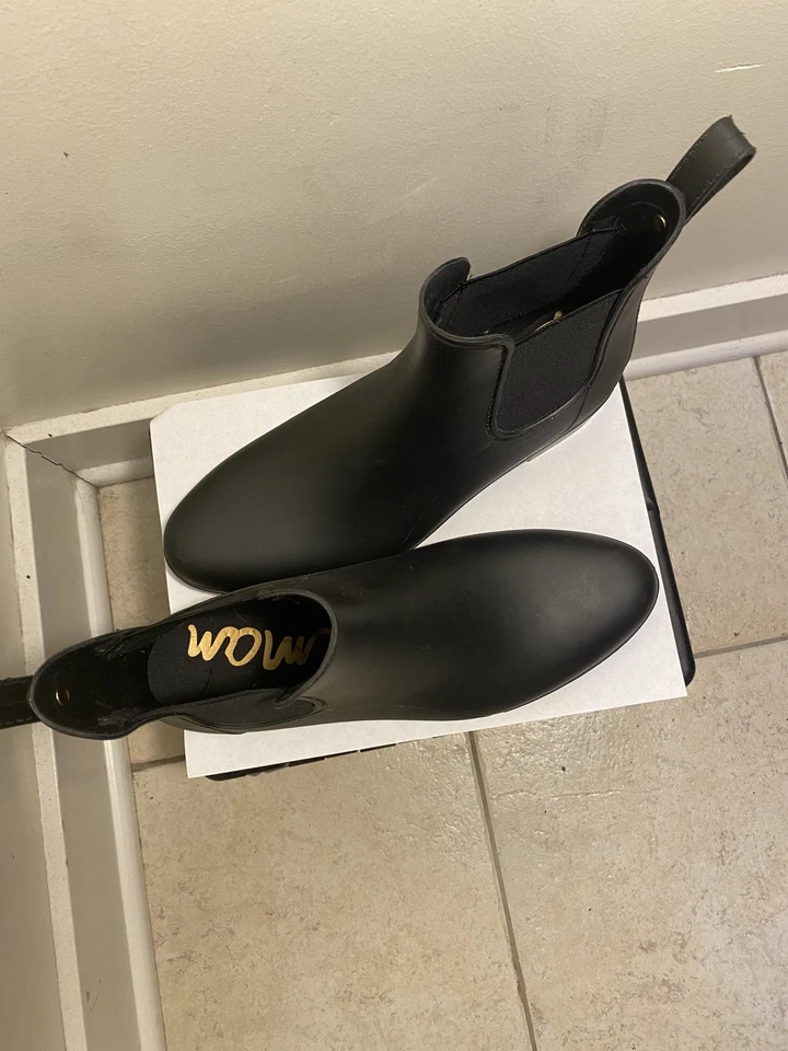 ** Women boots Sam Edelman chelsea waterproof black shoes Size 10 - Image 3 of 4