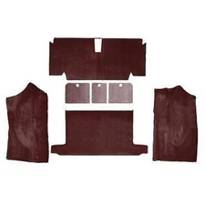 Oxblood Red Cut Pile Carpet Set Rear Convertible 1973-1975 C3 Corvette