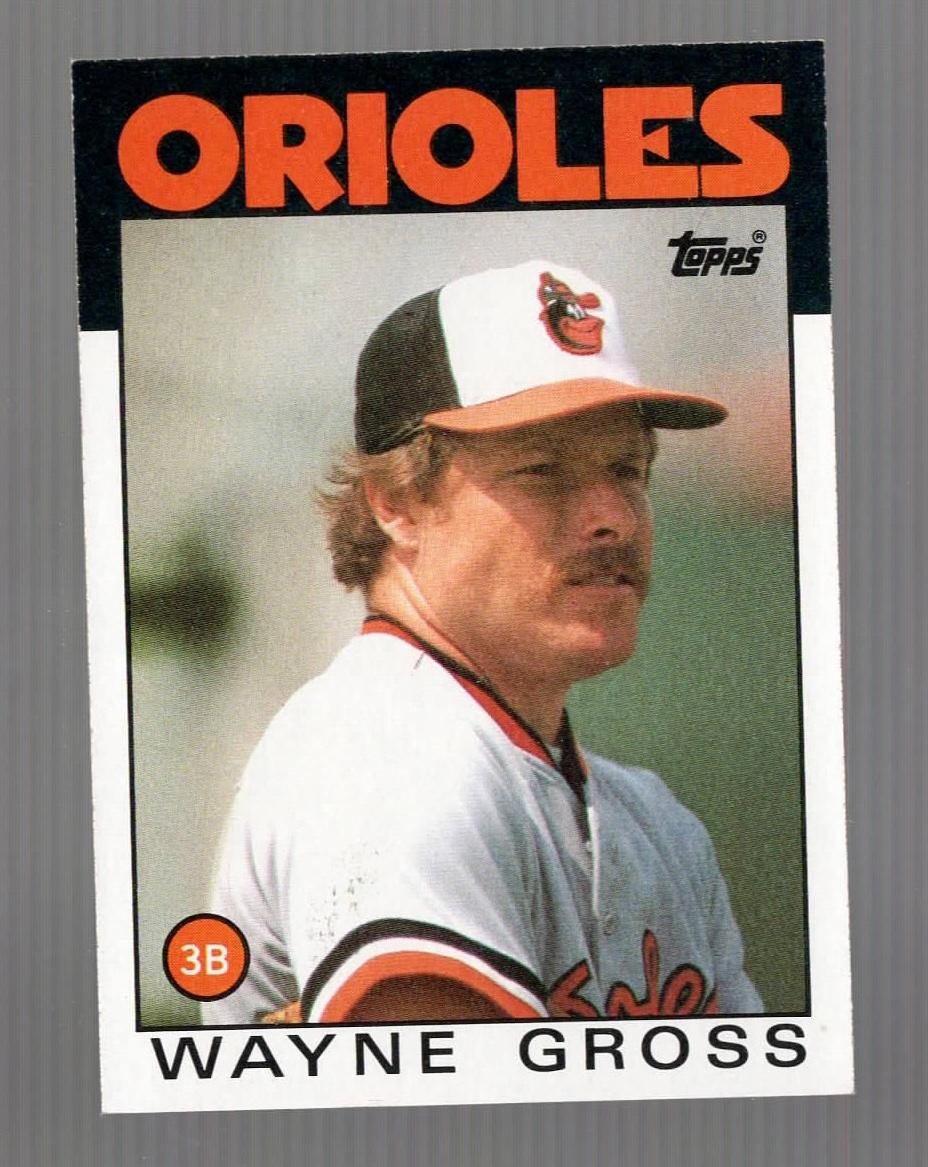 1986 Topps Wayne Gross Baltimore Orioles #173 Near Mint or Better