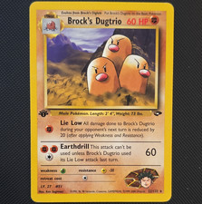 The Pokémon Company Brock's Dugtrio Gym Challenge 22/132 1st Ed Rare Eng  on eBay