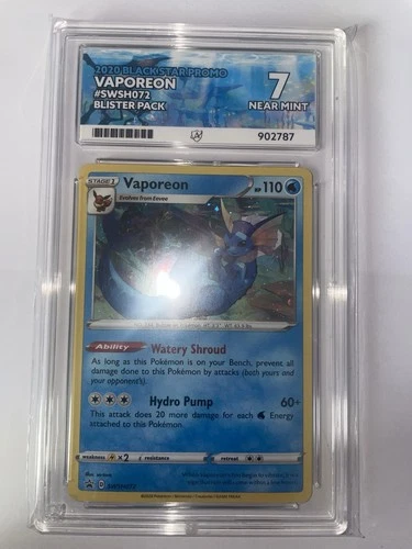 Vaporeon 072 ACE graded card