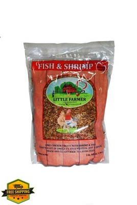 LITTLE FARMER Dried Fish Shrimp Poultry Chicken Duck Treat 3oz