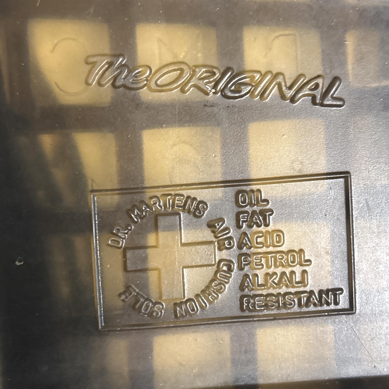 Dr Martens 1460 Boots Womens 8 Gray Canvas Combat Docs Lace Up Grunge 90s thumbnail 11