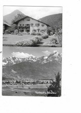 D302 Postcard Farchant near Garmisch Alpenheim and town unused approx. 1950