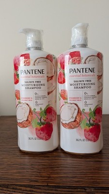 Pantene Essential Botanicals Shampoo Strawberry & Coconut Milk 2 Count