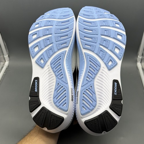 Brooks Ghost 18 Mens Size 14 D Running Training Gym Shoes White Black Blue NWB! - Picture 8 of 15