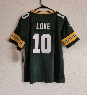 YOUTH GB PACKERS Customized Love #10 Green Stitched Jersey SZ L (14/16) NWT