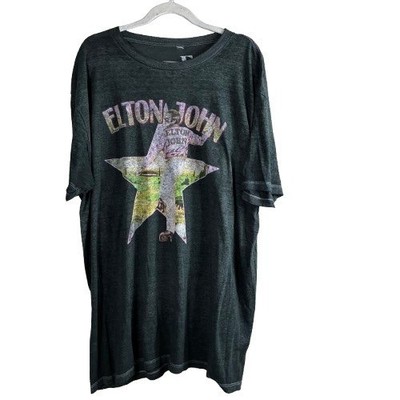 Elton John Hello Yellow Brick Road 2022 Tour Concert Band Tee Sz XXL