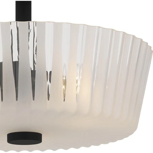 Matte Black  Semi-Flush Mount from the Gray Collection - Picture 5 of 5