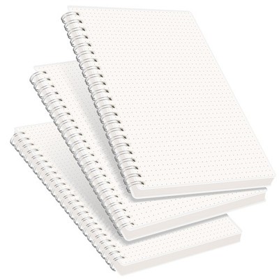 Dotted Journal Notebook, 3-Pack, 160 Pages per Pack, A5 Medium Size (5.7'' × ...