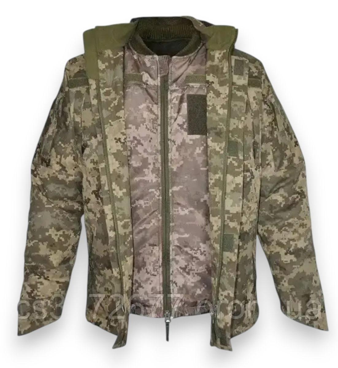 KVVZ (Type 1) 2-in-1 Winter Military Jacket – Ukrainian Army Pixel