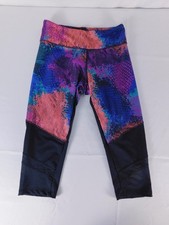 Marika Capri Leggings Womens Small Multicolor Animal Print Running Yoga Gym