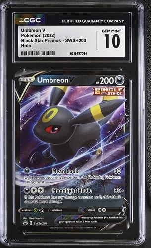Umbreon V SWSH203 Holo Black Star Promos Pokemon CGC 10 Gem Mint