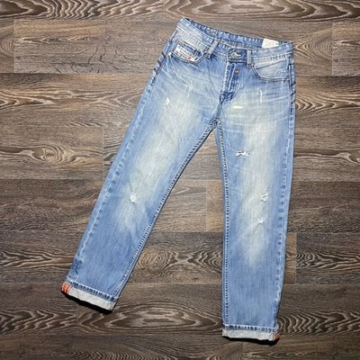 ADIDAS x DIESEL VIKER-AD 3 Stripes Selvedge Distressed Washed